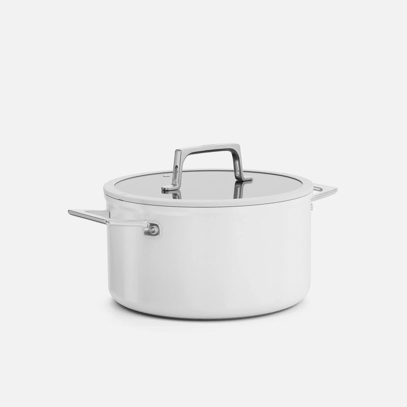 Lábas Meda 5.0 Pro, ø 24 cm (5,4 l) - Tapadásmentes lábas kerámia bevonattal fedővel, világosszürke