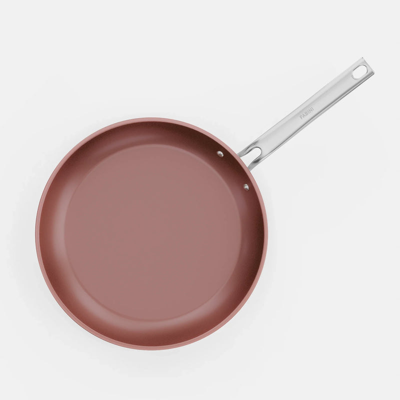 Serpenyő Meda 5.0 Pro, ø 30 cm - Tapadásmentes serpenyő kerámia bevonattal fedő nélkül, barackrózsaszín