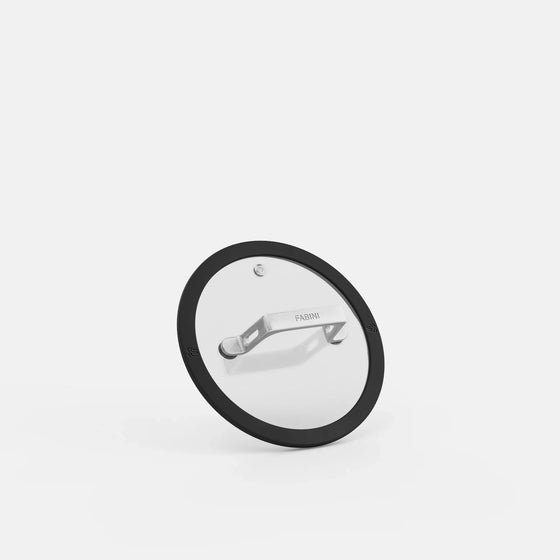 Fedő Meda 5.0 Pro, ø 16 cm - Üvegfedő szilikon peremmel, fekete