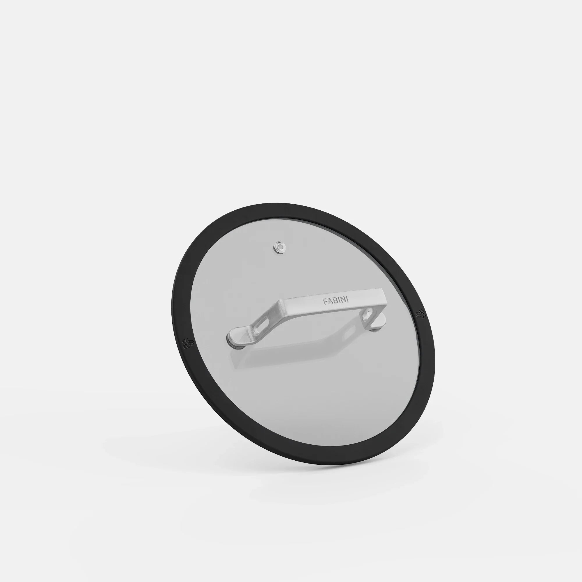 Fedő Meda 5.0 Pro, ø 20 cm - Üvegfedő szilikon peremmel, fekete