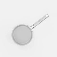 Nyeles lábas Meda 5.0 Pro, ø 16 cm (1,2 l) - Tapadásmentes nyeles lábas kerámia bevonattal fedővel, világosszürke