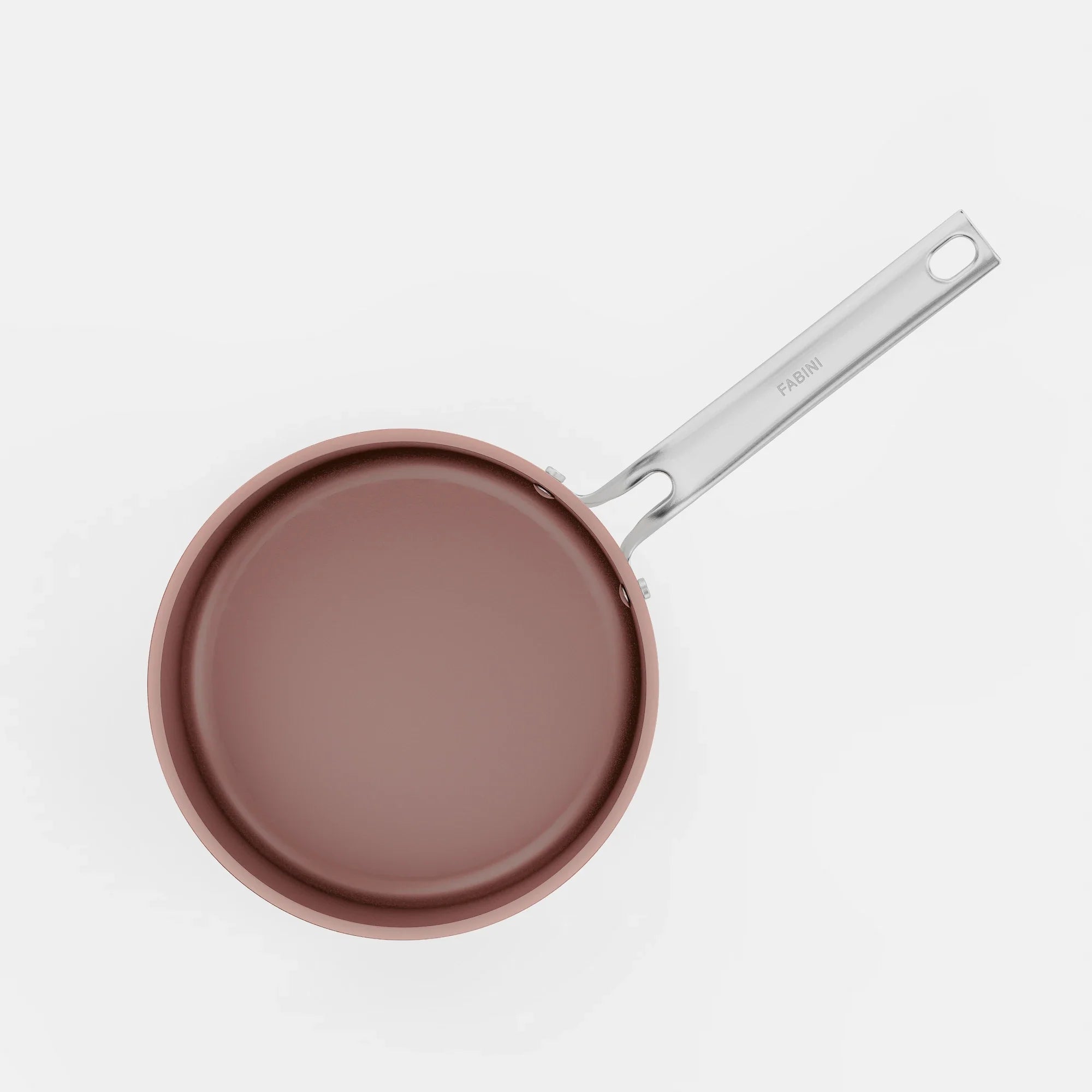 Nyeles lábas Meda 5.0 Pro, ø 20 cm (2,4 l) - Tapadásmentes nyeles lábas kerámia bevonattal fedővel, barackrózsaszín