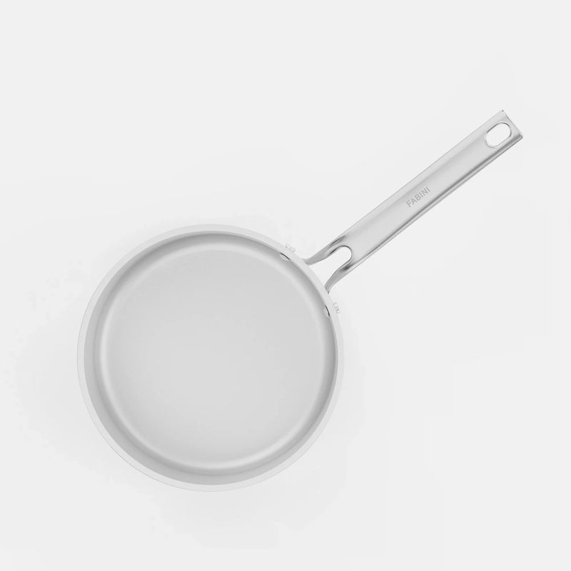 Nyeles lábas Meda 5.0 Pro, ø 20 cm (2,4 l) - Tapadásmentes nyeles lábas kerámia bevonattal fedővel, világosszürke