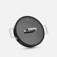Tegame serpenyő Meda 5.0 Pro, ø 28 cm - Tapadásmentes serpenyő kerámia bevonattal fedővel, fekete