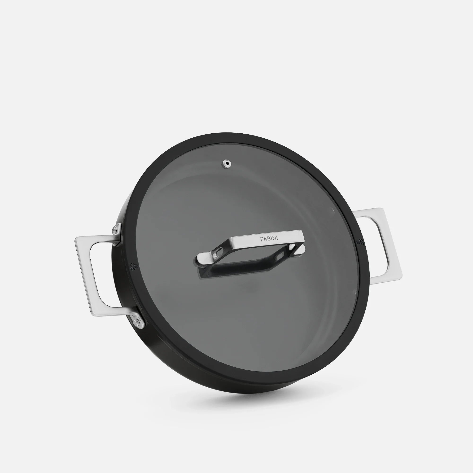 Tegame serpenyő Meda 5.0 Pro, ø 28 cm - Tapadásmentes serpenyő kerámia bevonattal fedővel, fekete