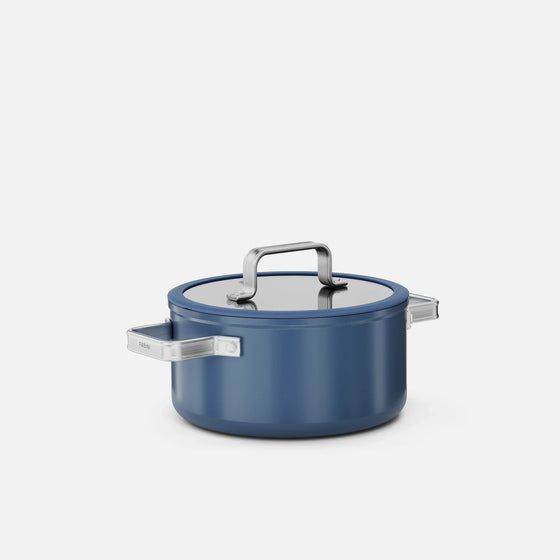 Fazék Meda 5.0 Standard, ø 20 cm (2,6 l) - Tapadásmentes kerámia bevonatú fazék fedővel, kék