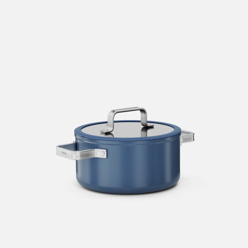 Fazék Meda 5.0 Standard, ø 20 cm (2,6 l) - Tapadásmentes kerámia bevonatú fazék fedővel, kék