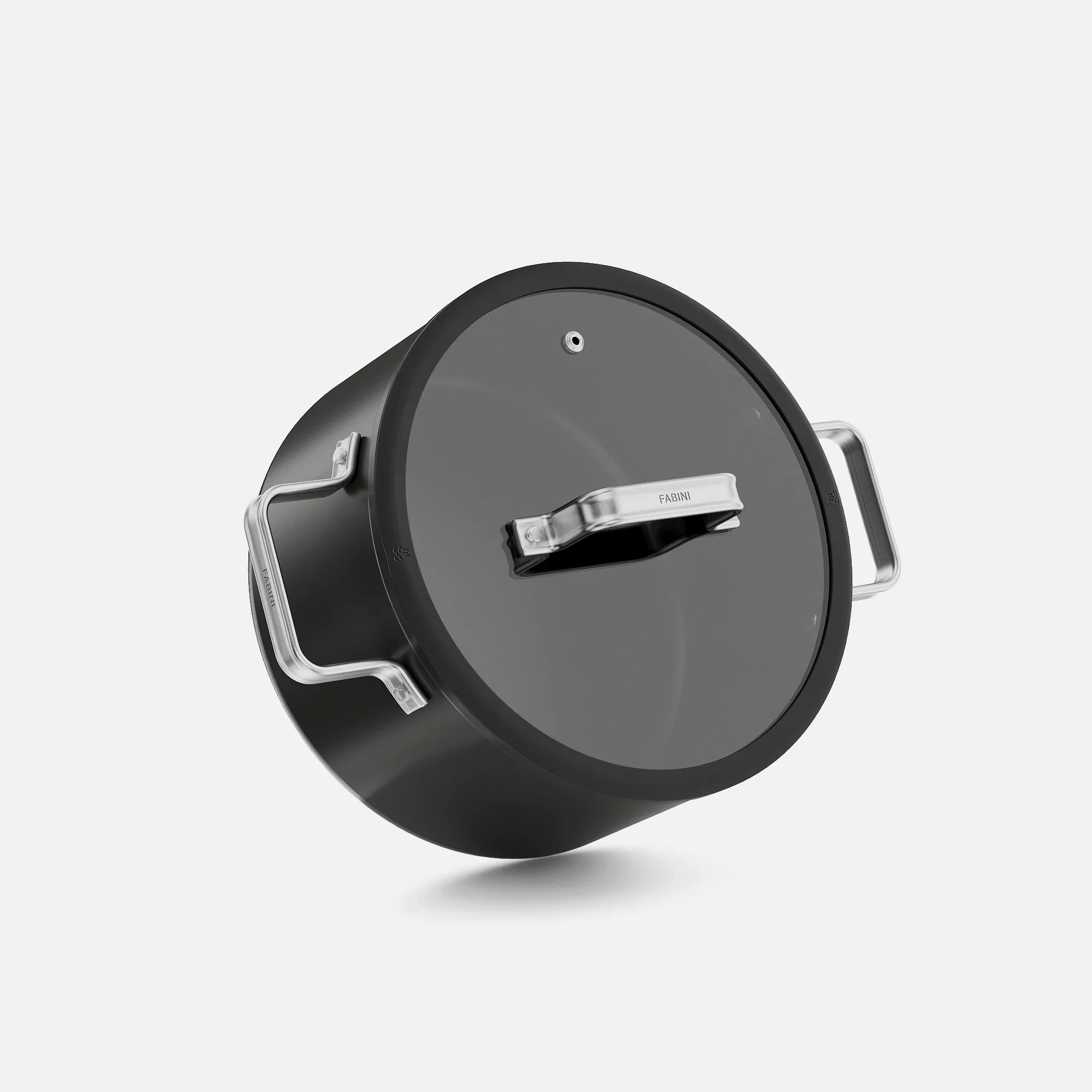 Lábas Meda 5.0 Standard, ø 24 cm (5,4 l) - Tapadásmentes kerámia bevonatú fazék fedővel, fekete