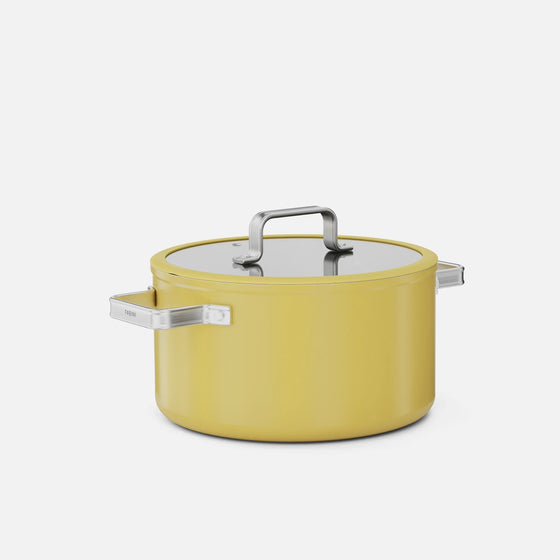 Lábas Meda 5.0 Standard, ø 24 cm (5,4 l) - Tapadásmentes kerámia bevonatú fazék fedővel, sárga