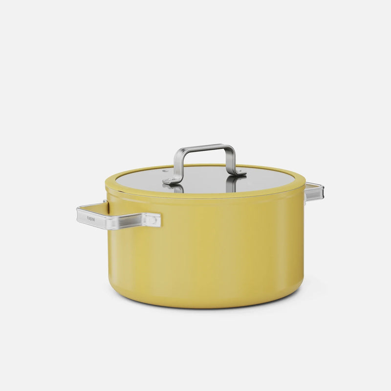 Lábas Meda 5.0 Standard, ø 24 cm (5,4 l) - Tapadásmentes kerámia bevonatú fazék fedővel, sárga