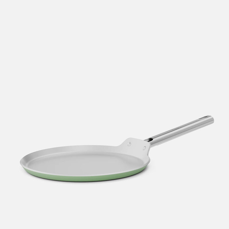 Palacsintasütő serpenyő Meda 5.0 Standard, ø 28 cm - Tapadásmentes kerámia bevonatú serpenyő fedő nélkül, zsályazöld
