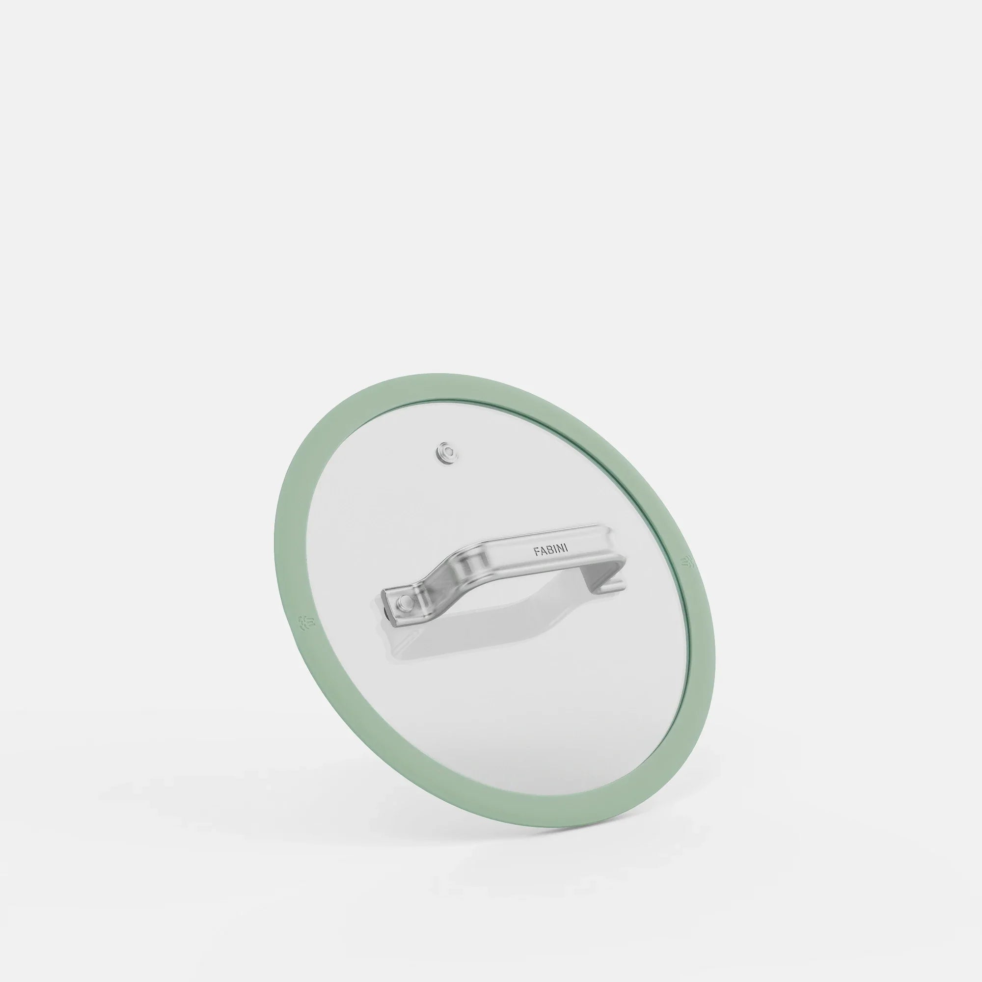 Fedő Meda 5.0 Standard, ø 20 cm - Üvegfedő szilikon peremmel, zsályazöld