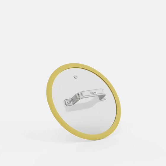 Fedő Meda 5.0 Standard, ø 20 cm - Üvegfedő szilikon peremmel, sárga