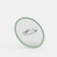Fedő Meda 5.0 Standard, ø 24 cm - Üvegfedő szilikon peremmel, zsályazöld