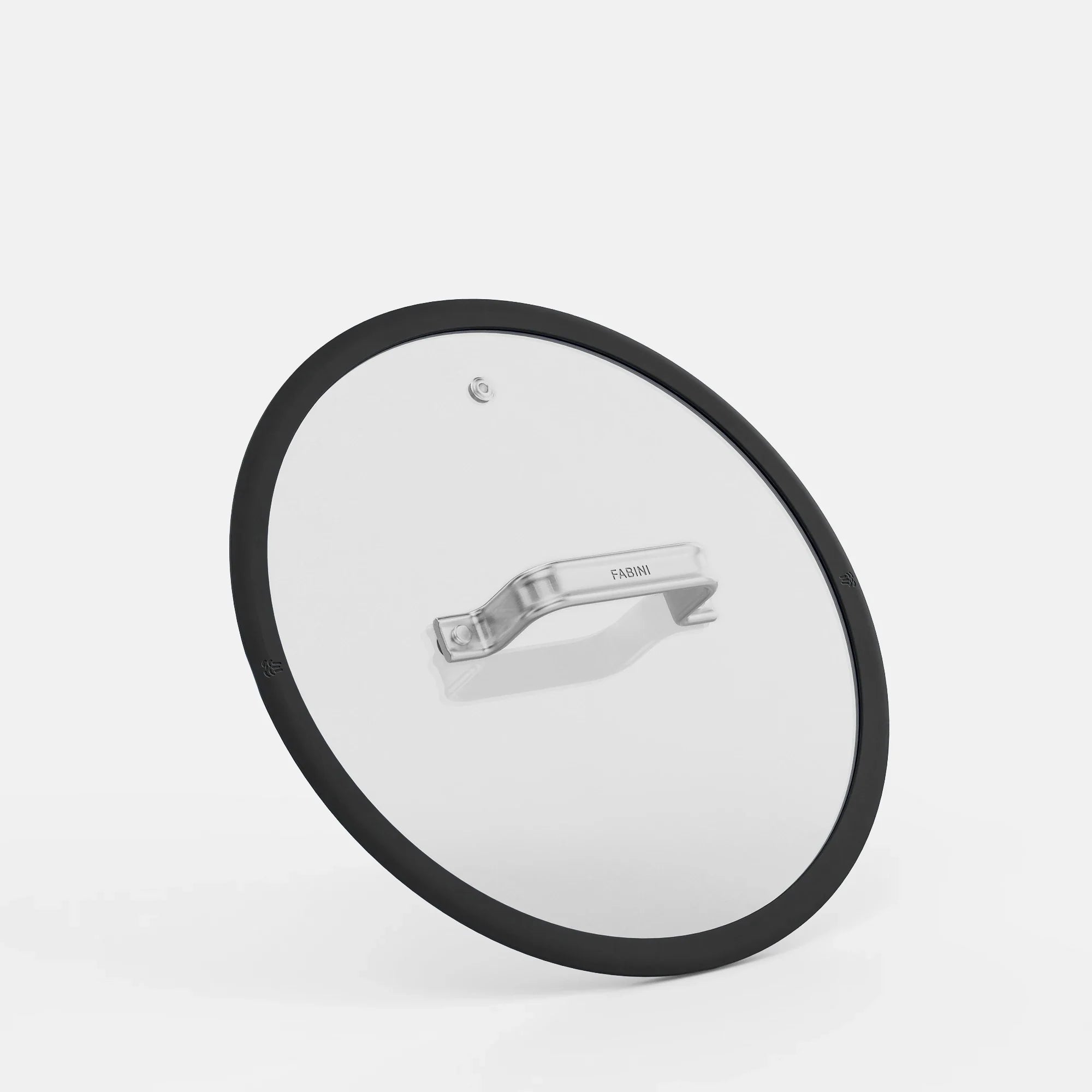 Fedő Meda 5.0 Standard, ø 26 cm - Üvegfedő szilikon peremmel, fekete