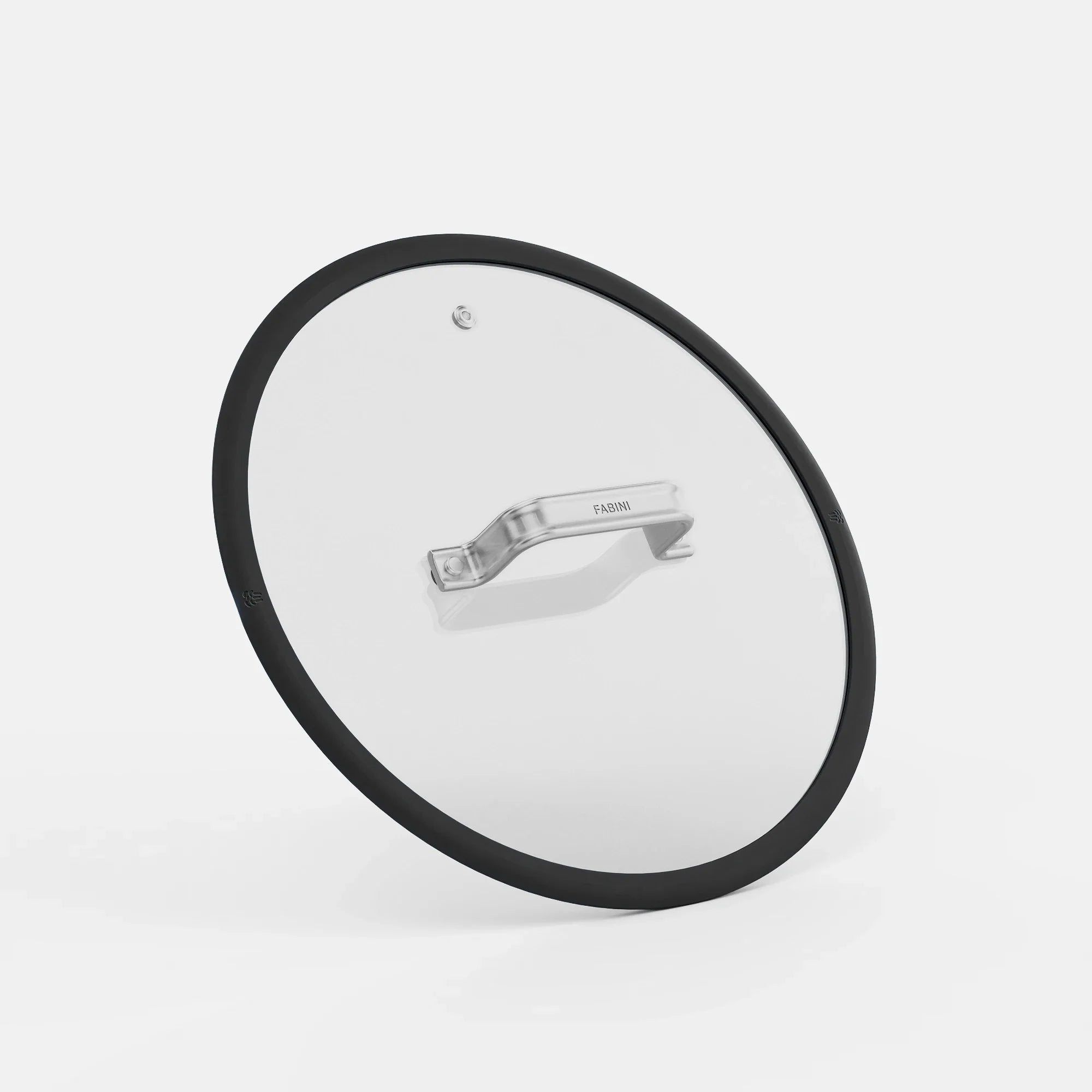 Fedő Meda 5.0 Standard, ø 28 cm - Üvegfedő szilikon peremmel, fekete