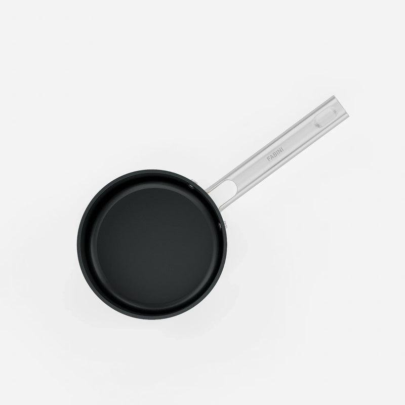 Nyeles lábas Meda 5.0 Standard, ø 16 cm (1,2 l) - Tapadásmentes kerámia bevonatú nyeles lábas fedővel, fekete