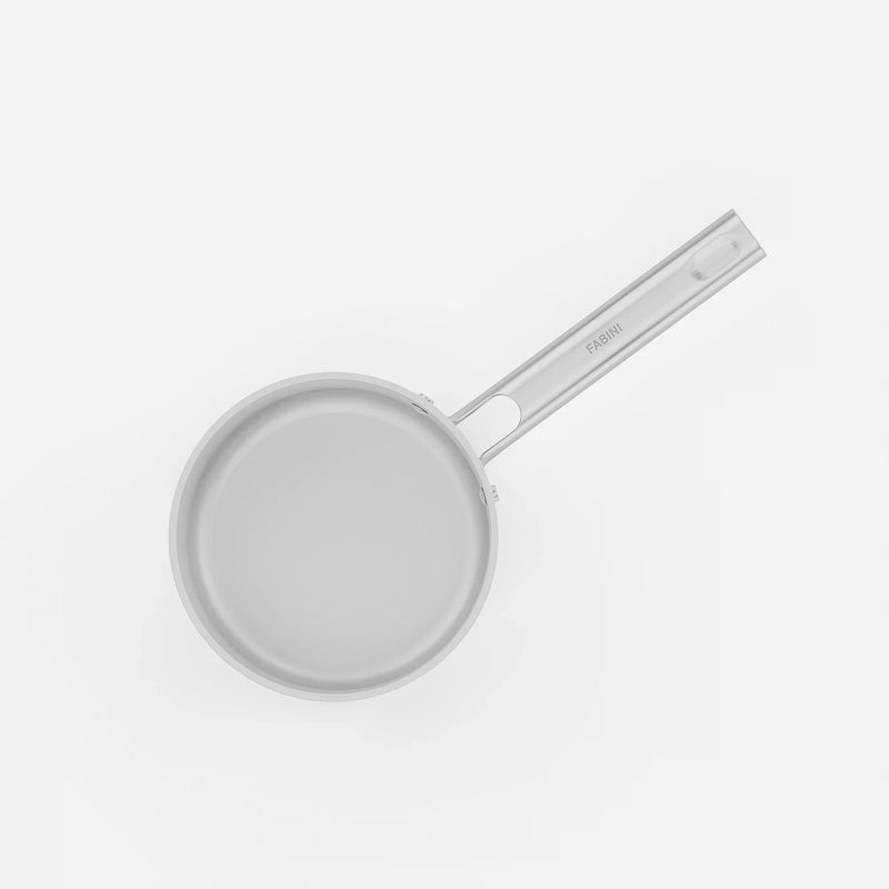 Nyeles lábas Meda 5.0 Standard, ø 16 cm (1,2 l) - Tapadásmentes kerámia bevonatú nyeles lábas fedővel, krémszínű