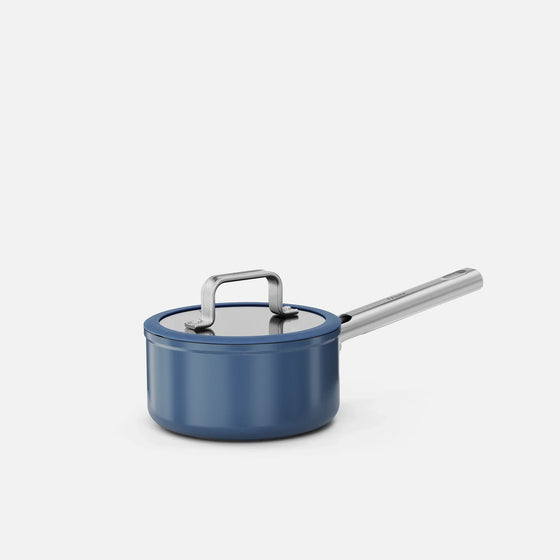 Nyeles lábas Meda 5.0 Standard, ø 16 cm (1,2 l) - Tapadásmentes kerámia bevonatú nyeles lábas fedővel, kék