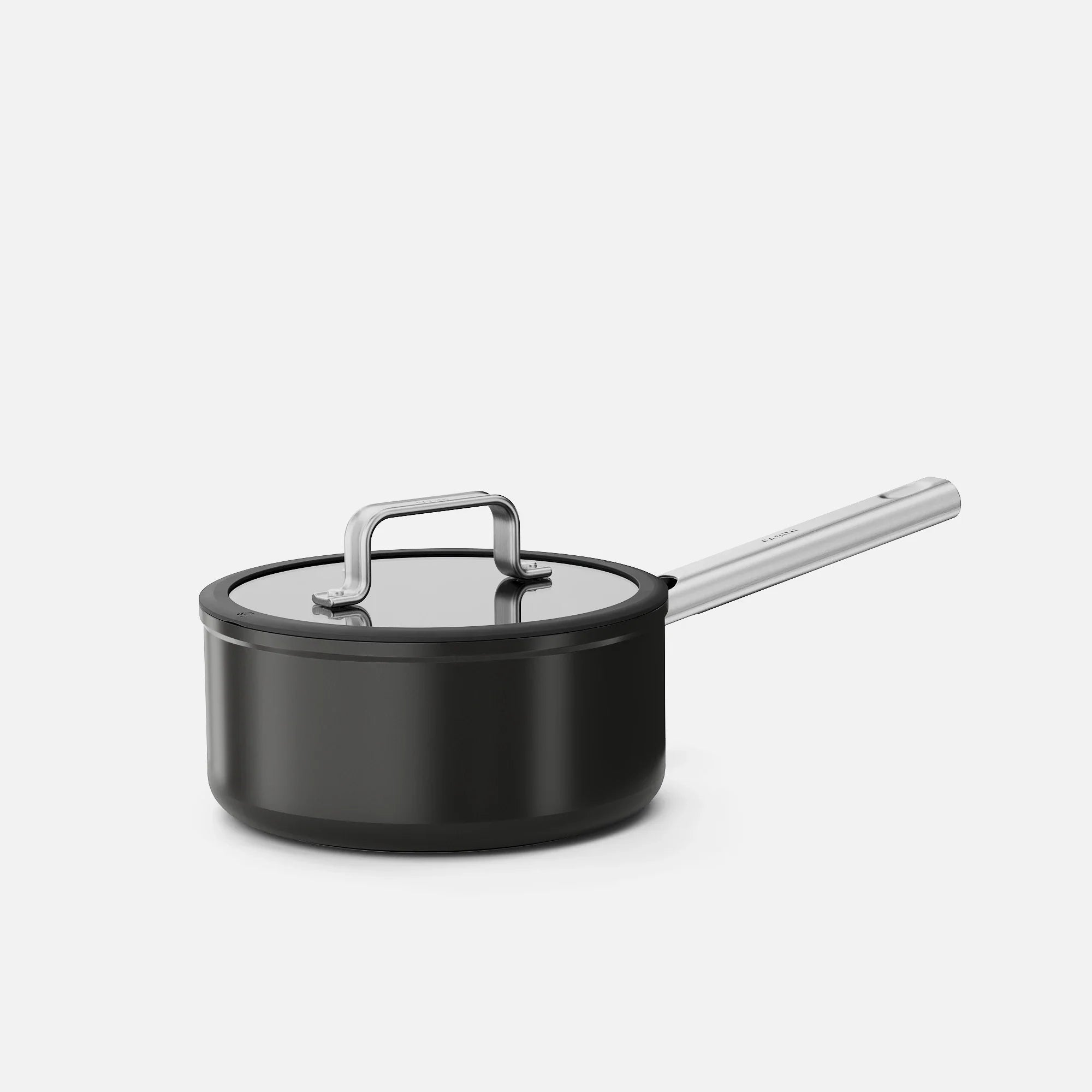 Nyeles lábas Meda 5.0 Standard, ø 20 cm (2,4 l) - Tapadásmentes kerámia bevonatú nyeles lábas fedővel, fekete