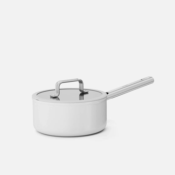 Nyeles lábas Meda 5.0 Standard, ø 20 cm (2,4 l) - Tapadásmentes kerámia bevonatú nyeles lábas fedővel, krémszínű