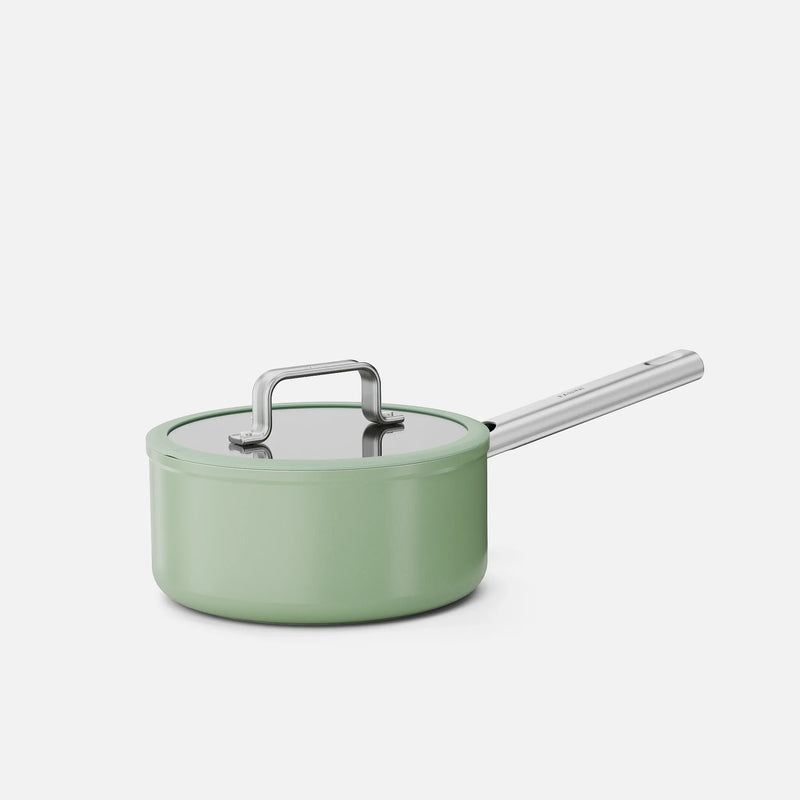 Nyeles lábas Meda 5.0 Standard, ø 20 cm (2,4 l) - Tapadásmentes kerámia bevonatú nyeles lábas fedővel, zsályazöld