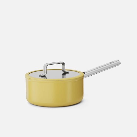 Nyeles lábas Meda 5.0 Standard, ø 20 cm (2,4 l) - Tapadásmentes kerámia bevonatú nyeles lábas fedővel, sárga