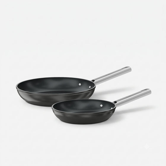 Serpenyő készlet Meda 5.0 Standard, ø 20 cm + ø 26 cm, 2 db - Tapadásmentes kerámia bevonatú serpenyők, fekete