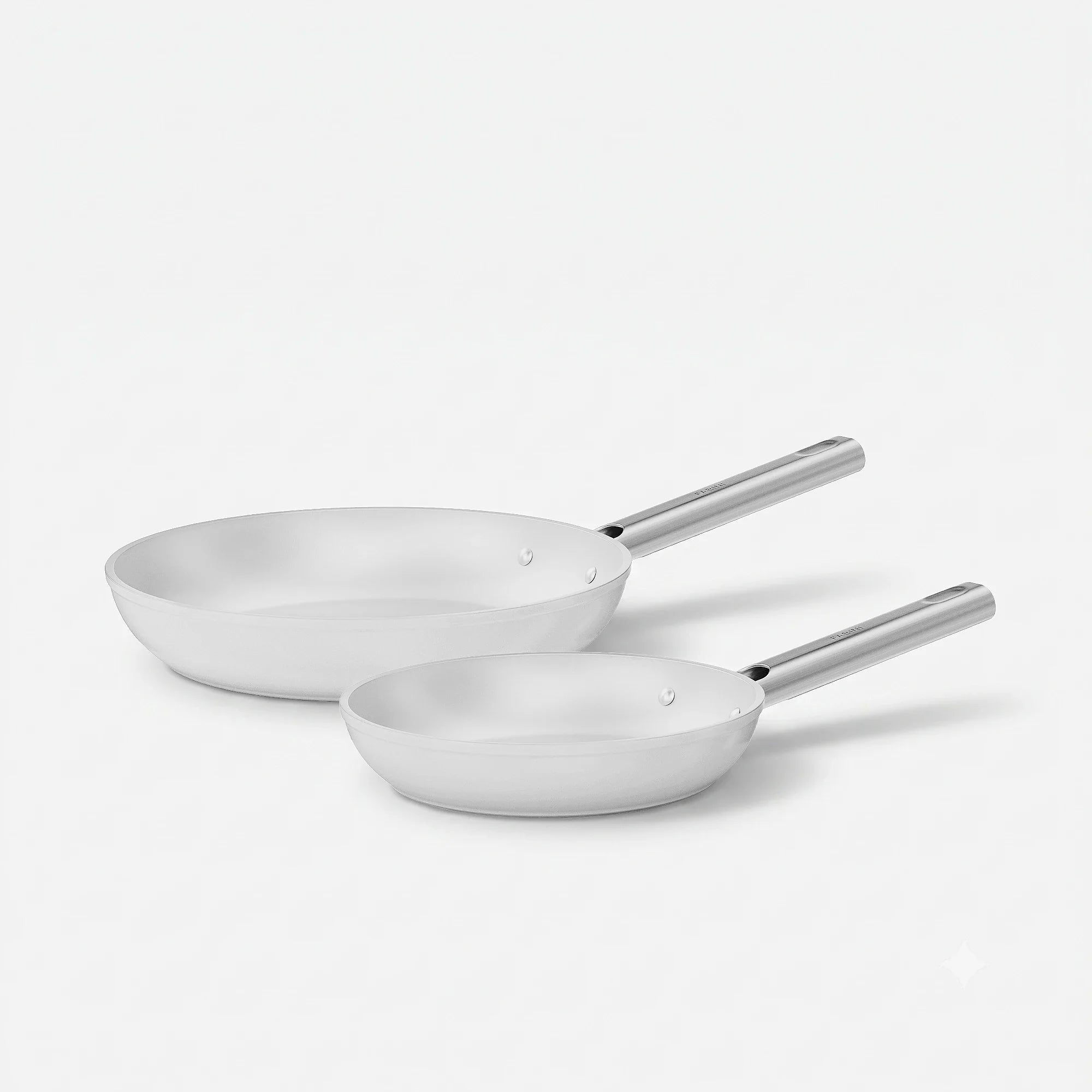Serpenyő készlet Meda 5.0 Standard, ø 20 cm + ø 26 cm, 2 db - Tapadásmentes kerámia bevonatú serpenyők, krémszínű
