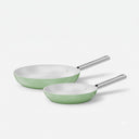 Serpenyő készlet Meda 5.0 Standard, ø 20 cm + ø 26 cm, 2 db - Tapadásmentes kerámia bevonatú serpenyők, zsályazöld