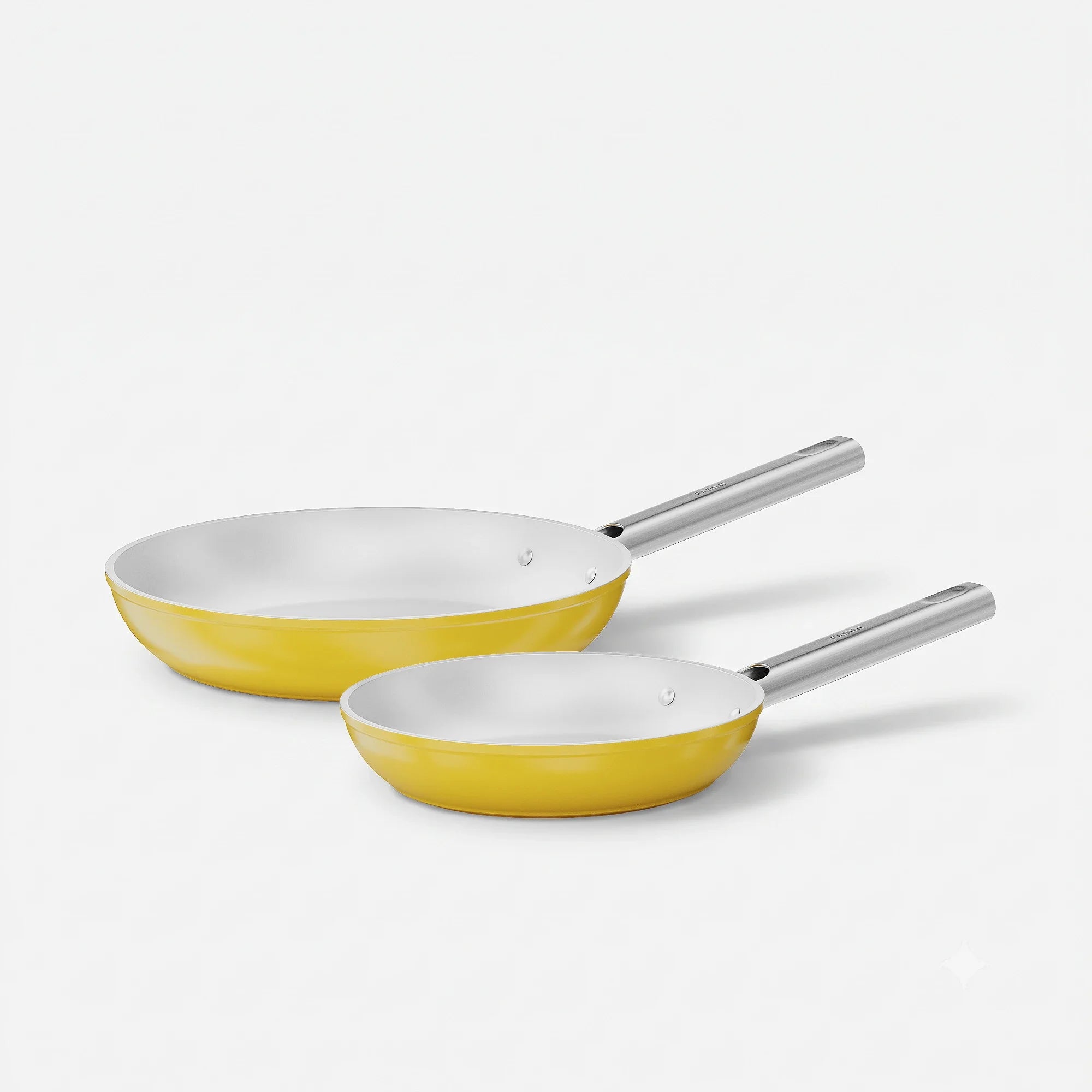 Serpenyő készlet Meda 5.0 Standard, ø 20 cm + ø 26 cm, 2 db - Tapadásmentes kerámia bevonatú serpenyők, sárga