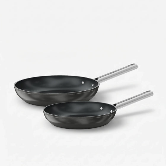 Serpenyő készlet Meda 5.0 Standard, ø 24 cm + ø 28 cm, 2 db - Tapadásmentes kerámia bevonatú serpenyők, fekete