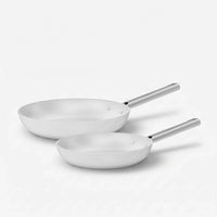 Serpenyő készlet Meda 5.0 Standard, ø 24 cm + ø 28 cm, 2 db - Tapadásmentes kerámia bevonatú serpenyők, krémszínű
