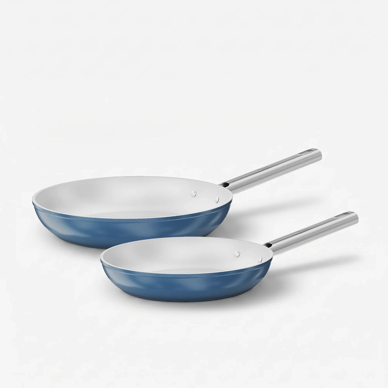 Serpenyő készlet Meda 5.0 Standard, ø 24 cm + ø 28 cm, 2 db - Tapadásmentes kerámia bevonatú serpenyők, kék