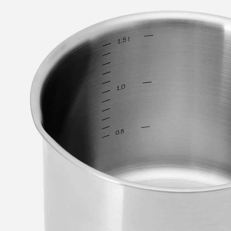 Tejforraló Solo, ø 14 cm (1,5 l) - Szegecs nélküli tejforraló többrétegű rozsdamentes acélból