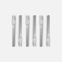 Desszertvilla készlet Toda Pro, 6 db - Evőeszközök szálcsiszolt rozsdamentes acélból, matt