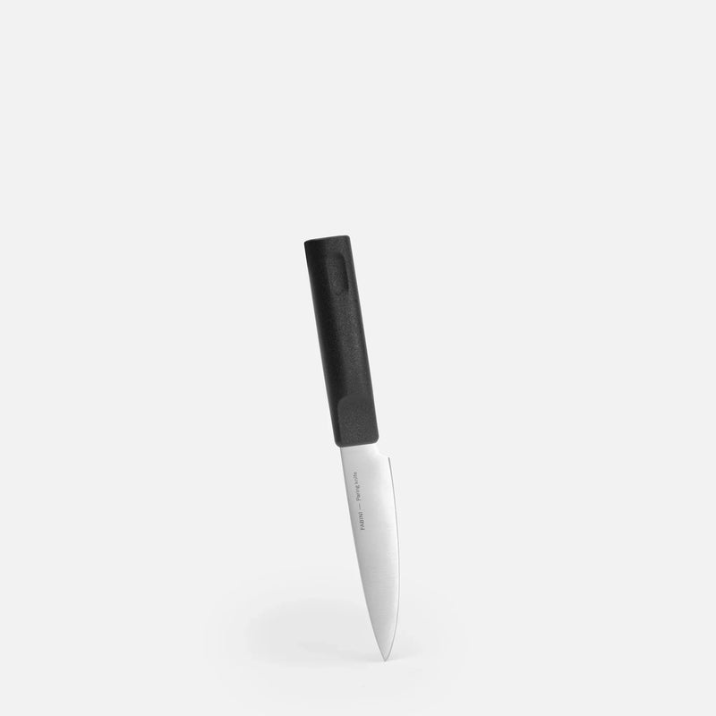 Zöldség- és tűzdelőkés Trino Economy, 10 cm - Kés német acélból, fekete