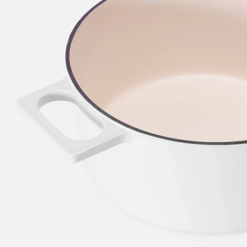 Karácsonyi lábas Mattia 3.0 Standard, ø 26 cm (5,5 l) - Zománcozott öntöttvas lábas fedővel, fehér