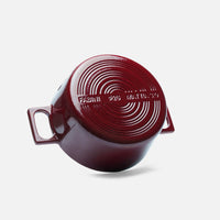 Karácsonyi lábas Mattia 3.0 Standard, ø 26 cm (5,5 l) - Zománcozott öntöttvas lábas fedővel, bordó